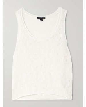 James Perse Tanktop Aus Einer Baumwoll-Leinenmischung - Natur