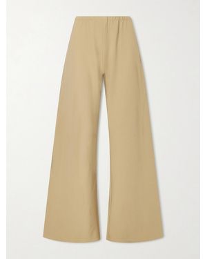La Ligne Colby Recycled Stretch-Crepe Wide-Leg Trousers - Natural