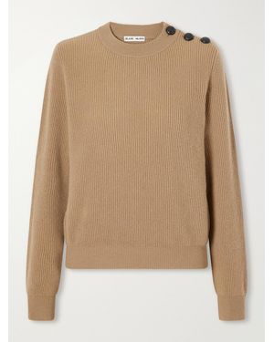 Blazé Milano Racka Ribbed Wool And Cashmere-Blend Jumper - Natural