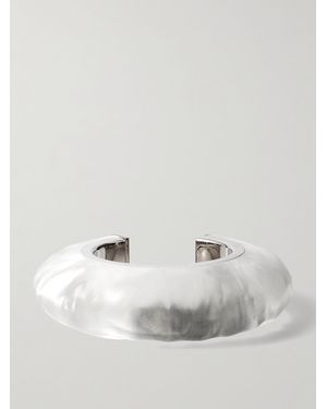 Alaïa Bumper-Tone And Plexiglas Cuff - White