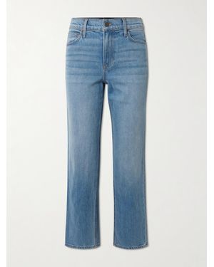 Veronica Beard Leah Halbhohe Jeans Mit Geradem Bein - Blau