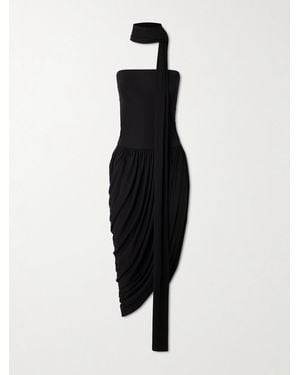Esse Studios Solina Strapless Satin Maxi Dress - Black