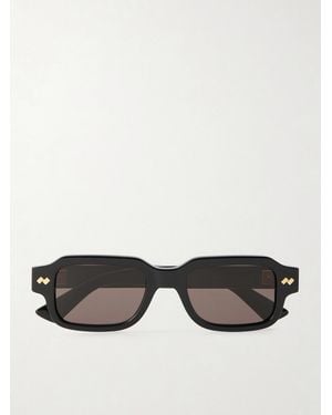 Bottega Veneta Intrecciato Sonnenbrille Mit Eckigem Rahmen Aus Azetat - Schwarz