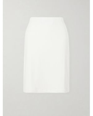 Flore Flore Marie Organic Cotton-Jersey Midi Skirt - White