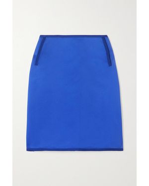 AZ FACTORY Switchwear Recycled Duchesse-Satin Mini Skirt - Blue