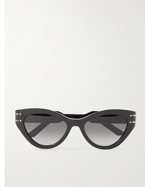 Dior Diorsignature B7I Cat-Eye Acetate Sunglasses - Grey