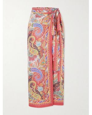 Etro Paisley-Print Voile Cover-Up - White