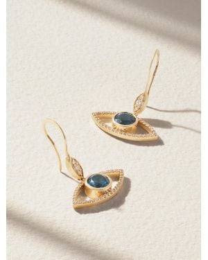 Melissa Joy Manning 14-Karat, Topaz And Diamond Earrings - Natural