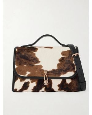 Gabriela Hearst Leonora Medium Cow-Print Calf Hair Tote - Brown