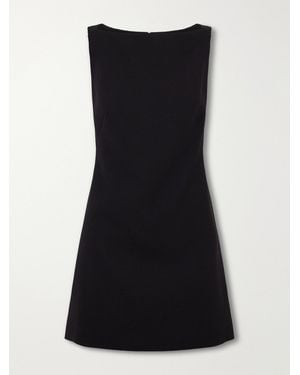 Emilia Wickstead Wool-Crepe Mini Dress - Black