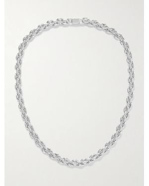 Jennifer Fisher Soho Versilberte Kette - Weiß
