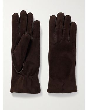 Agnelle Denise Shearling Gloves - Schwarz
