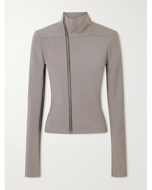 Rick Owens Gary Stretch Wool-Blend Jacket - Grey