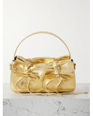 Acne Studios Micro Metallic Crinkled-Leather Tope