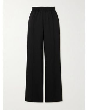 Matteau Wool-Blend Straight-Leg Pants - Black