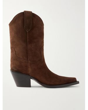 Paris Texas Dakota 60 Suede Ankle Boots - Brown