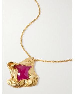 Completedworks Vergoldete Kette Mit Harz - Weiß