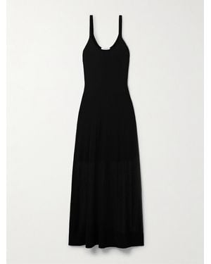La Ligne Tess Cotton-Blend Maxi Dress - Black