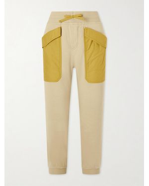 Isabel Marant Rosa Cotton-Jersey Track Trousers - Yellow