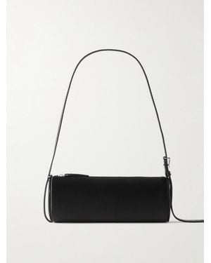 Proenza Schouler Silo Leather-Trimmed Satin Shoulder Bag - White
