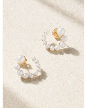 Mizuki 14-Karat Pearl Earrings - Natur