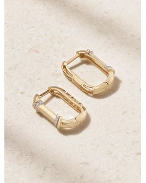 L'Atelier Nawbar Warrior Lock 18-Karat Diamond Earrings - Natural