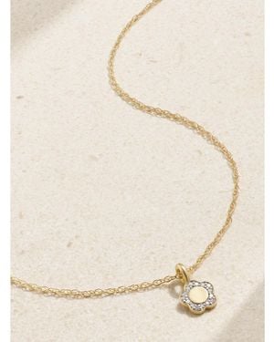 STONE AND STRAND Flora Mini Kette Aus 14 Karat Mit Diamanten - Natur