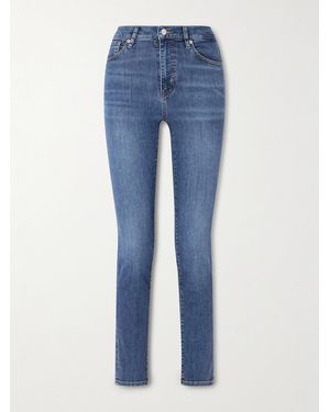 FRAME The Pencil High-Rise Skinny Jeans - Blue