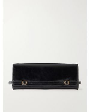 Jonathan Simkhai River East-West Moto Leather Clutch Bag - Black