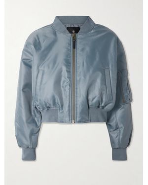 Anine Bing Leon Padded Shell Bomber Jacket - Blue