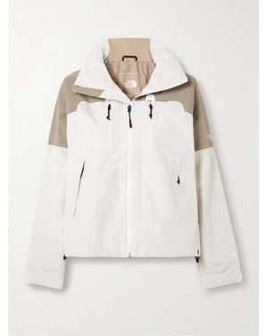 The North Face Devils Thumb Hooded Two-Tone Recycled-Gore-Tex Jacket - Natur