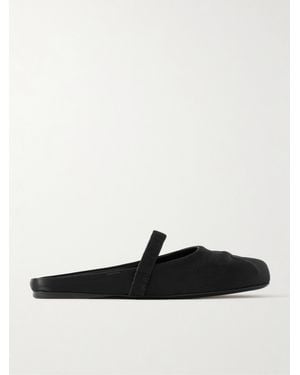 Marni Sabot Ballerinas Aus Satin - Weiß