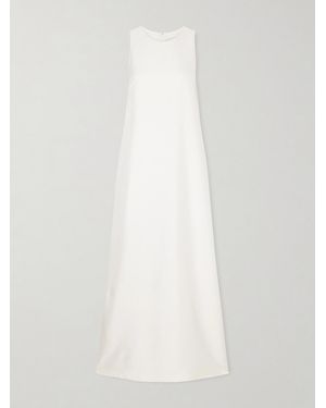 Veronica de Piante Mila Silk Maxi Dress - White