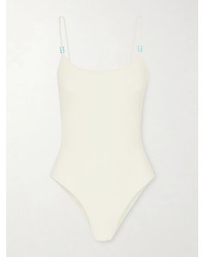 Lido Trentasei Embellished One-Piece - White