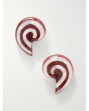 Julietta Spira-Tone, Mother-Of-Pearl And Resin Earrings - White