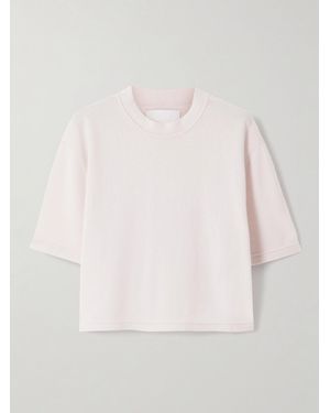 Sa Su Phi Cropped Cashmere T-Shirt - Natural
