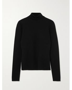 Gabriela Hearst May Wool, Cashmere And Silk-Blend Turtleneck Jumper - Black