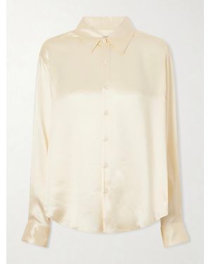 Comme Si La Classica Silk-Charmeuse Shirt - Natural