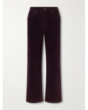 Citizens of Humanity Palma Straight Cotton-Blend Corduroy Straight-Leg Trousers - Blue