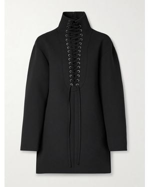 KHAITE Mini-Robe En Crêpe À Lacets Lee - Noir