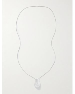 LIE STUDIO The Betty Convertible And Leather Necklace - White