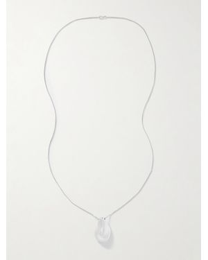 LIE STUDIO The Betty Convertible And Leather Necklace - White