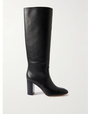 Loeffler Randall Goldy Leather Knee Boots - Black