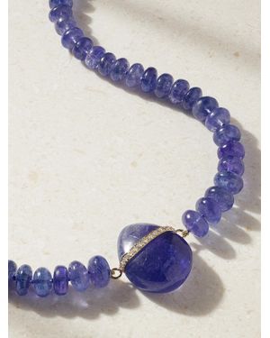 JIA JIA Oracle 14-Karat, Tanzanite And Diamond Necklace - Blue