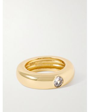 Joolz by Martha Calvo Plated Crystal Ring - Metallic