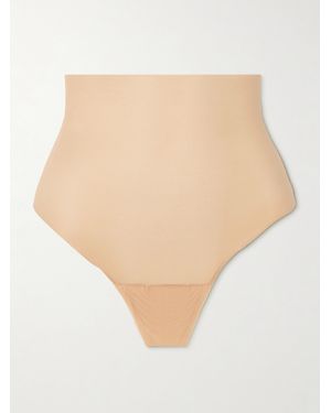 Commando Featherlight Control Stretch-Jersey Thong - Natural