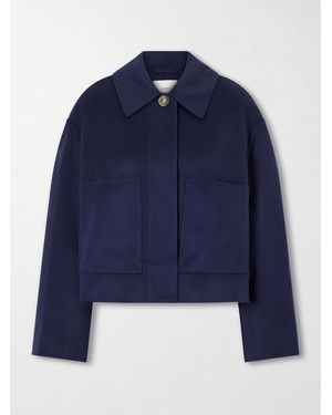 JOSEPH Kalaa Wool And Silk-Blend Jacket - Blue
