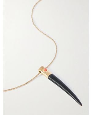 Isabel Marant Goldfarbene Kette Mit Harz - Natur