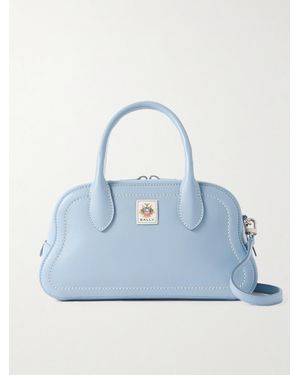 Bally Unda Appliquéd Leather Tote - Blue