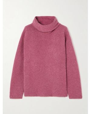 The Elder Statesman Pull À Col Roulé En Cachemire - Rose